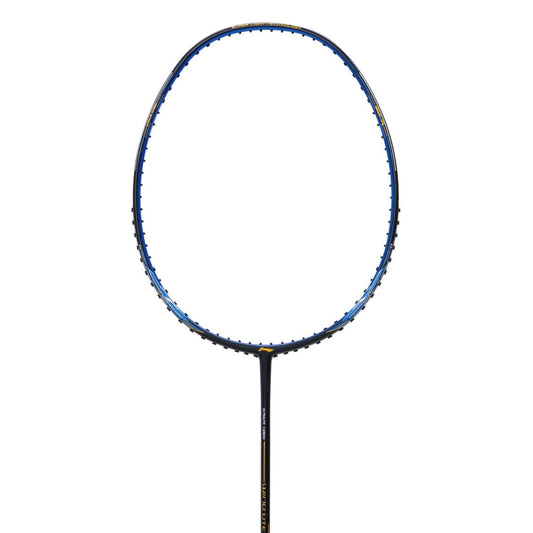 LINING Wind Lite 700 II badminton racket unstrung in blue black colour head close-up