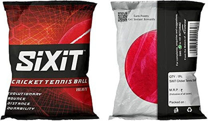 SIXIT Heavy Cricket Tennis Ball Box (PACK OF 6) - Red