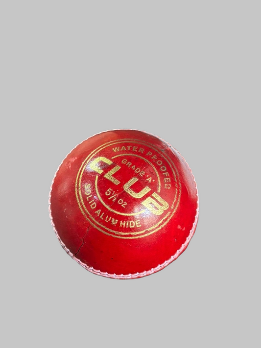 Club Leather Cricket Ball 153g–156g Red Match Ball | 20–25 Overs | Senior Size