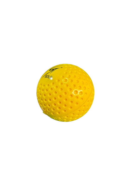 ST Gold i50 Cricket Bowling Machine Ball | Synthetic Practice Ball (Yellow) | Big dot | Small dot Pack of 6
