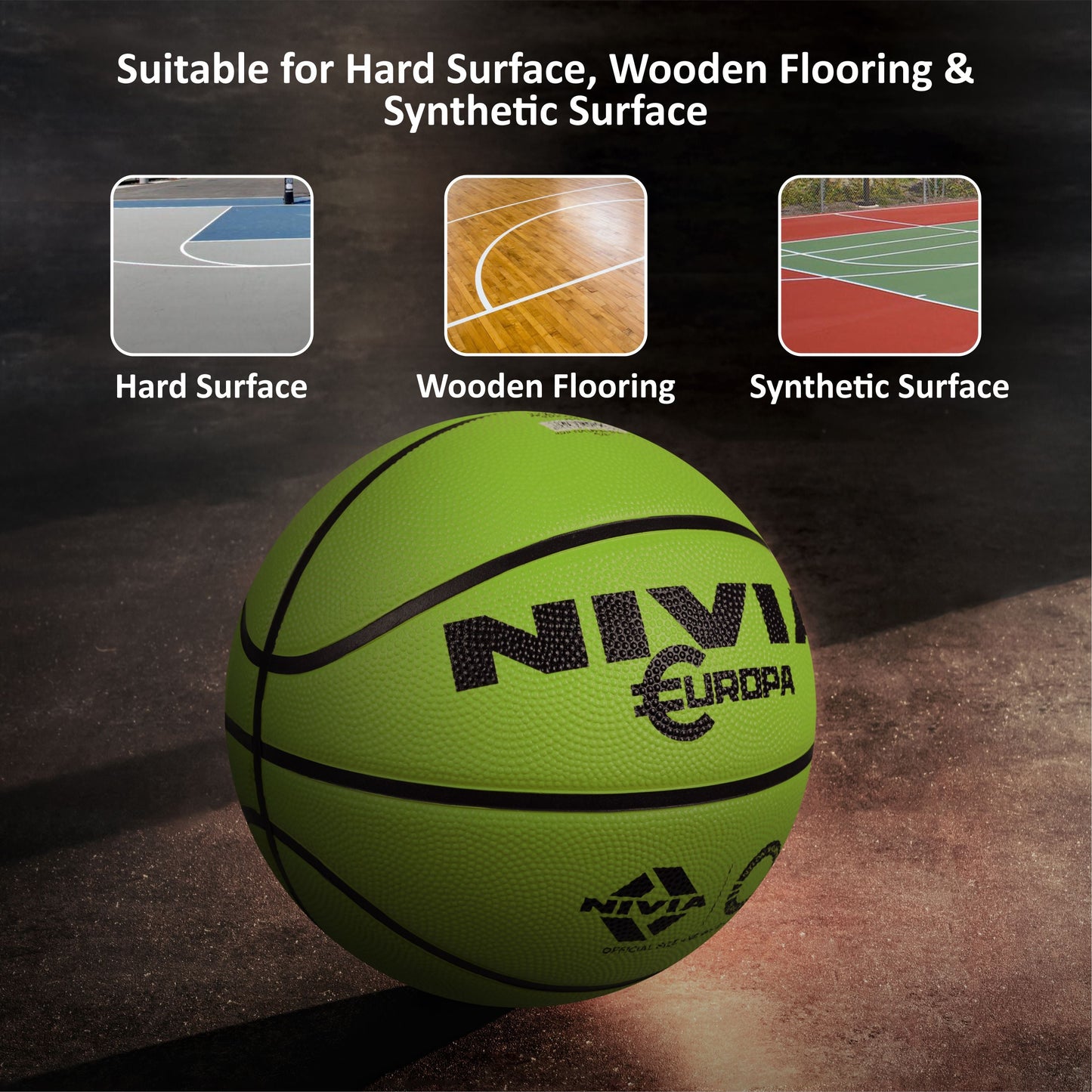 NIVIA Europa Basketball | Size 7 | Beginners & Training