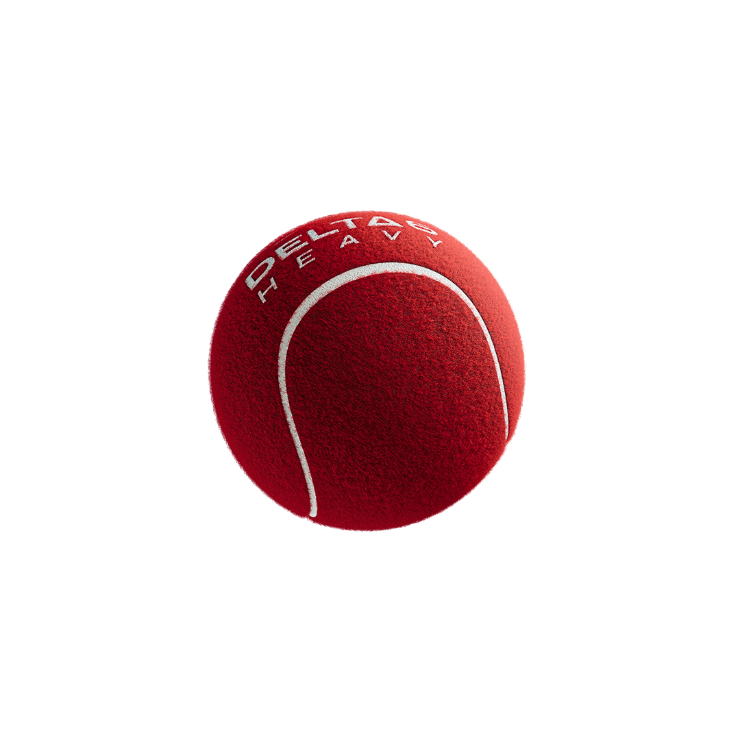 HUNDRED Delta 6 Core Heavy Cricket Tennis Ball Box (PACK OF 6) - Red