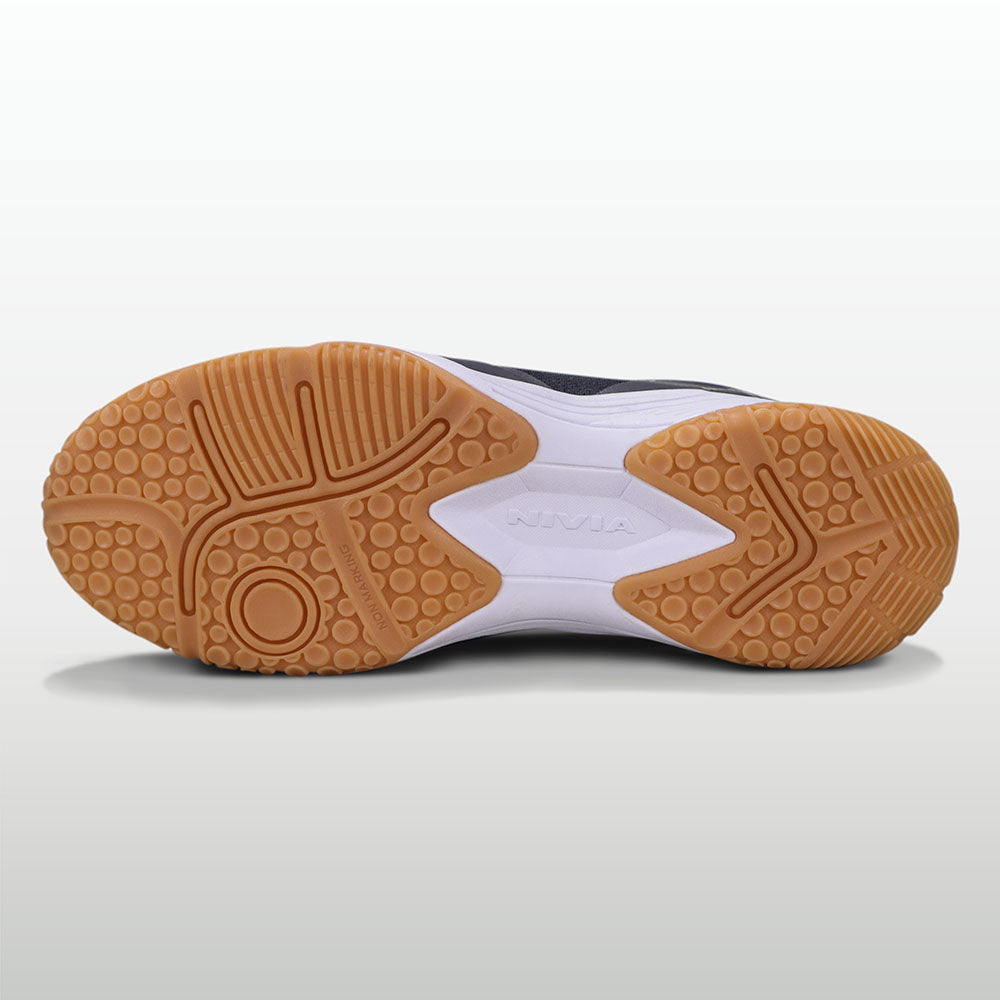 Nivia HY-Court 2.1 Badminton Shoe for Mens | Rubber Sole Shoes with Upper Mesh for Sports, Badminton, Volleyball, Squash, Table Tennis, Nonmarking Sole
