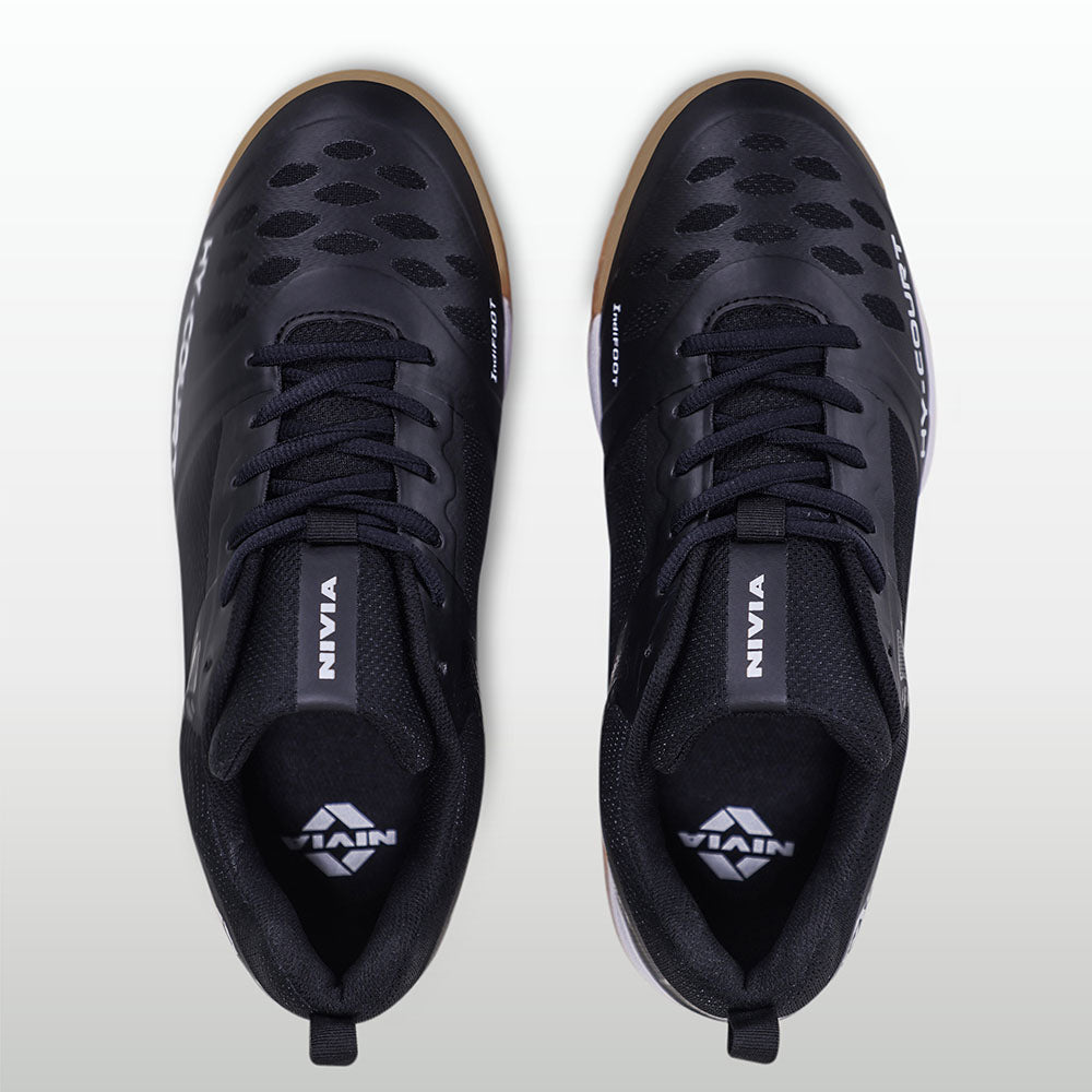 Nivia HY-Court 2.1 Badminton Shoe for Mens | Rubber Sole Shoes with Upper Mesh for Sports, Badminton, Volleyball, Squash, Table Tennis, Nonmarking Sole