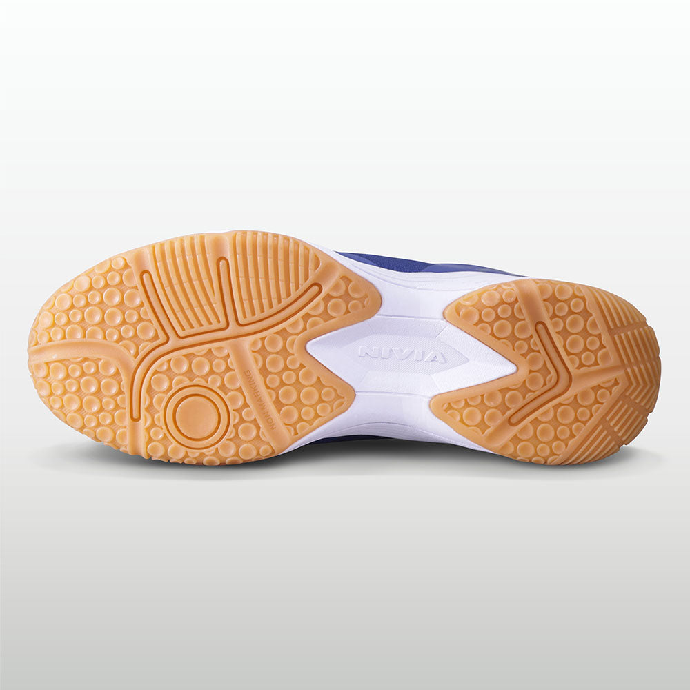 Nivia HY-Court 2.1 Badminton Shoe for Mens | Rubber Sole Shoes with Upper Mesh for Sports, Badminton, Volleyball, Squash, Table Tennis, Nonmarking Sole