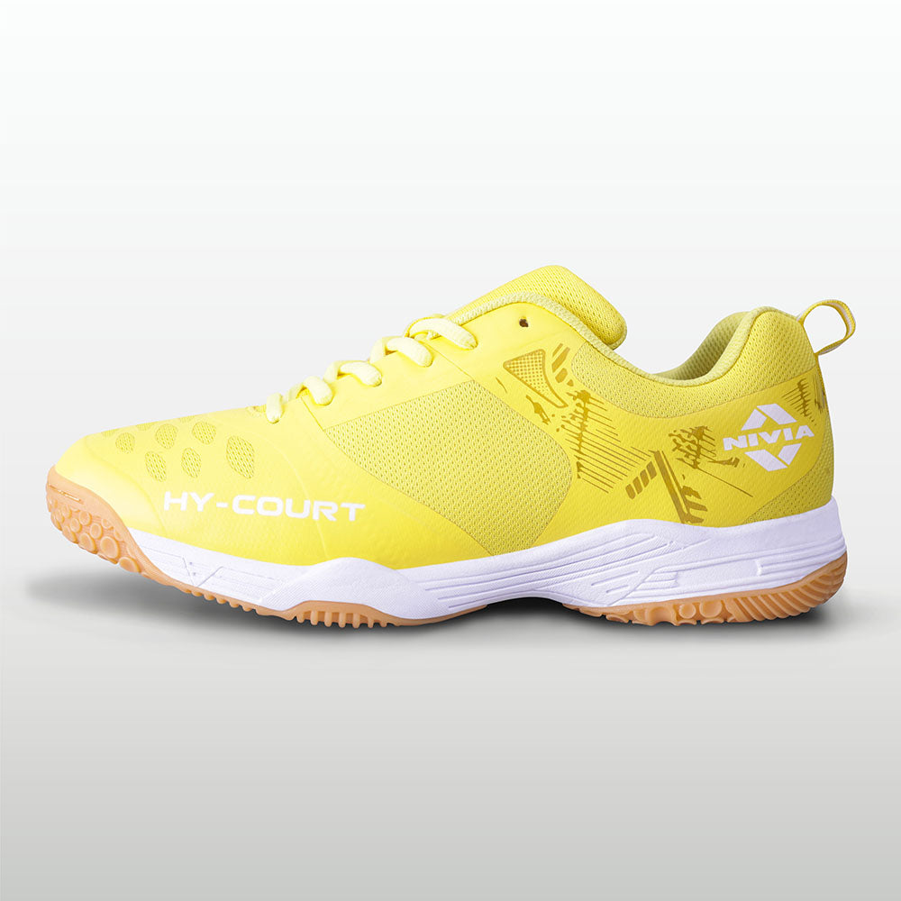 Nivia HY-Court 2.1 Badminton Shoe for Mens | Rubber Sole Shoes with Upper Mesh for Sports, Badminton, Volleyball, Squash, Table Tennis, Nonmarking Sole