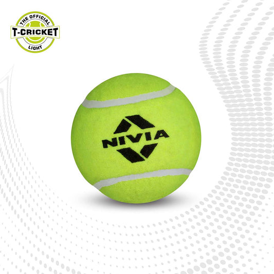 NIVIA Light Cricket Tennis Ball Box (PACK OF 12)