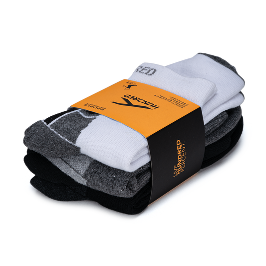 HUNDRED Ace Performance Socks - Assorted - Pack of 3 Pair Socks