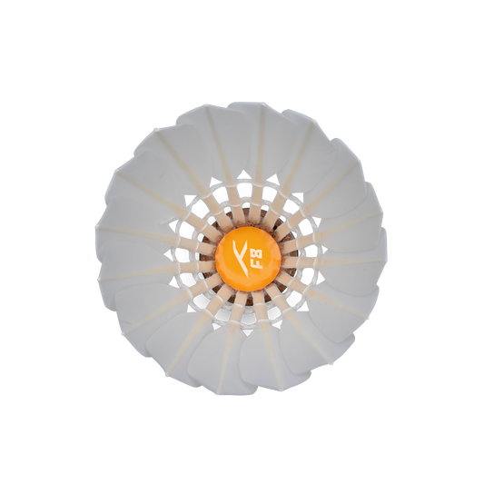 HUNDRED F8 Feather Shuttlecock Box Speed 76 (Pack of 10 shuttles)