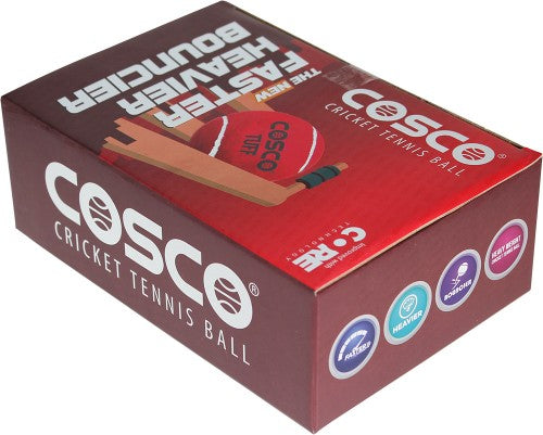 COSCO TUFF Cricket Tennis Ball Box highlighting specifications