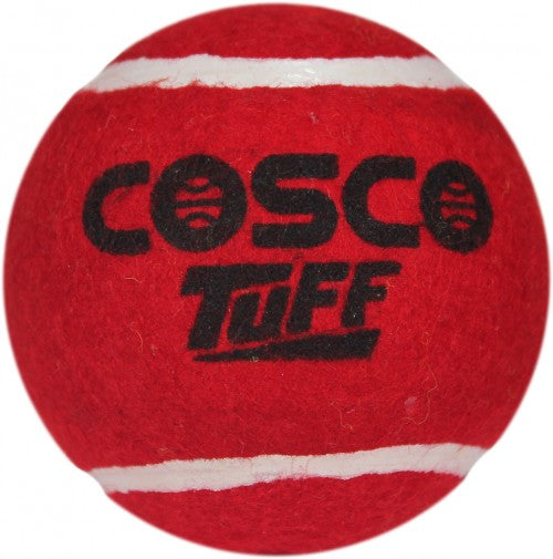 COSCO TUFF Cricket Tennis Ball single ball front view