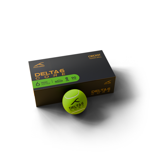 HUNDRED Delta 6 Core Cricket Tennis Ball Box (PACK OF 6) - Green