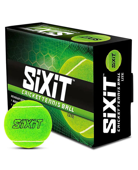 SIXIT Lite Cricket Tennis Ball Box (PACK OF 6) - Green
