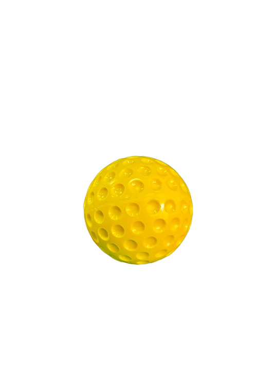 ST Gold i50 Cricket Bowling Machine Ball | Synthetic Practice Ball (Yellow) | Big dot | Small dot Pack of 6