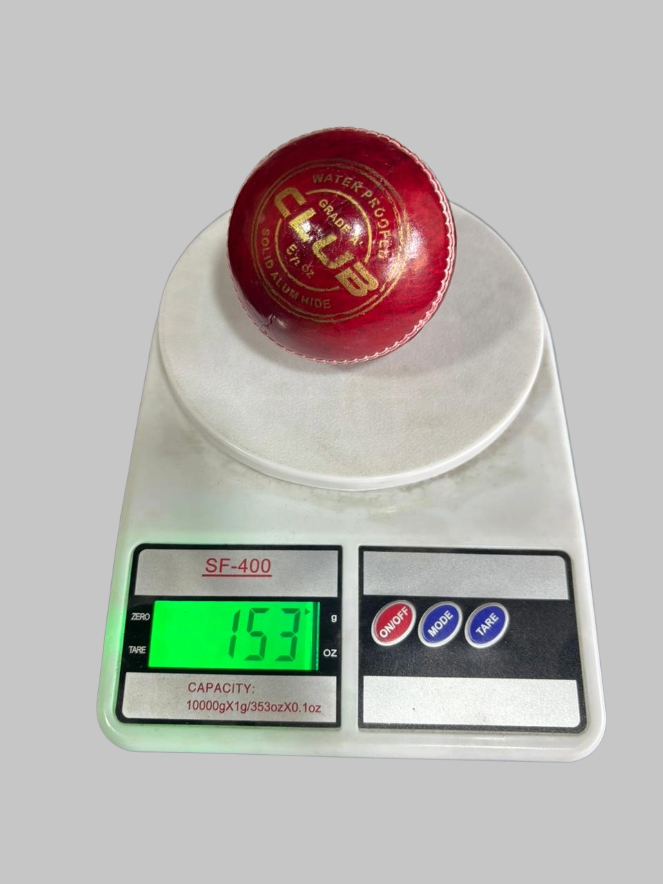 Club Leather Cricket Ball 153g–156g Red Match Ball | 20–25 Overs | Senior Size