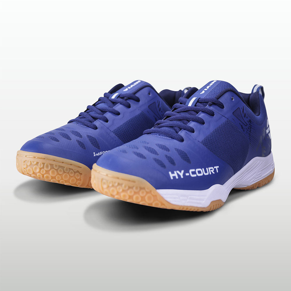 Nivia HY-Court 2.1 Badminton Shoe for Mens | Rubber Sole Shoes with Upper Mesh for Sports, Badminton, Volleyball, Squash, Table Tennis, Nonmarking Sole