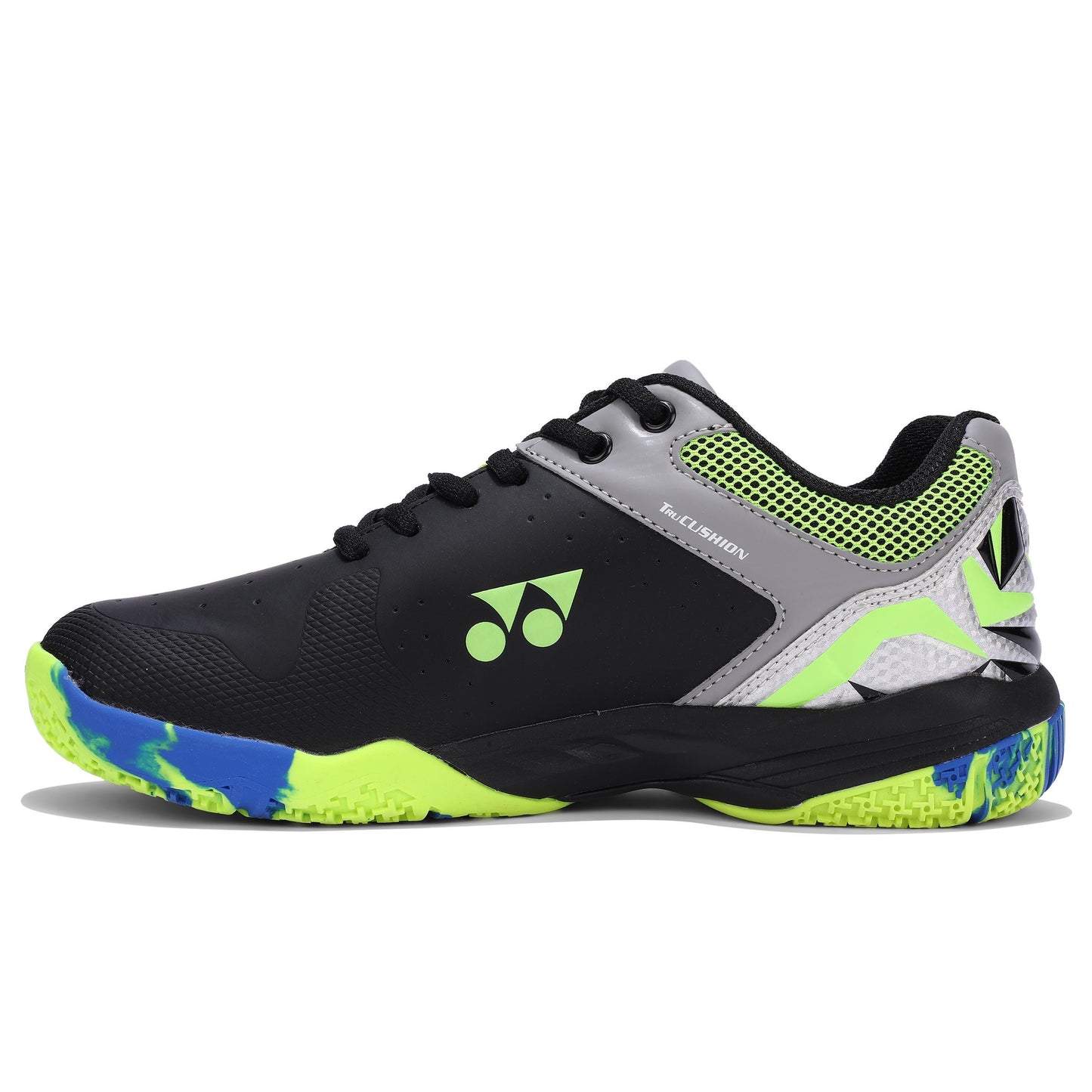 YONEX TRU CUSHION AKAYU SUPER Badminton Shoe RIght Foot - Inner Side View - Black Lime Color