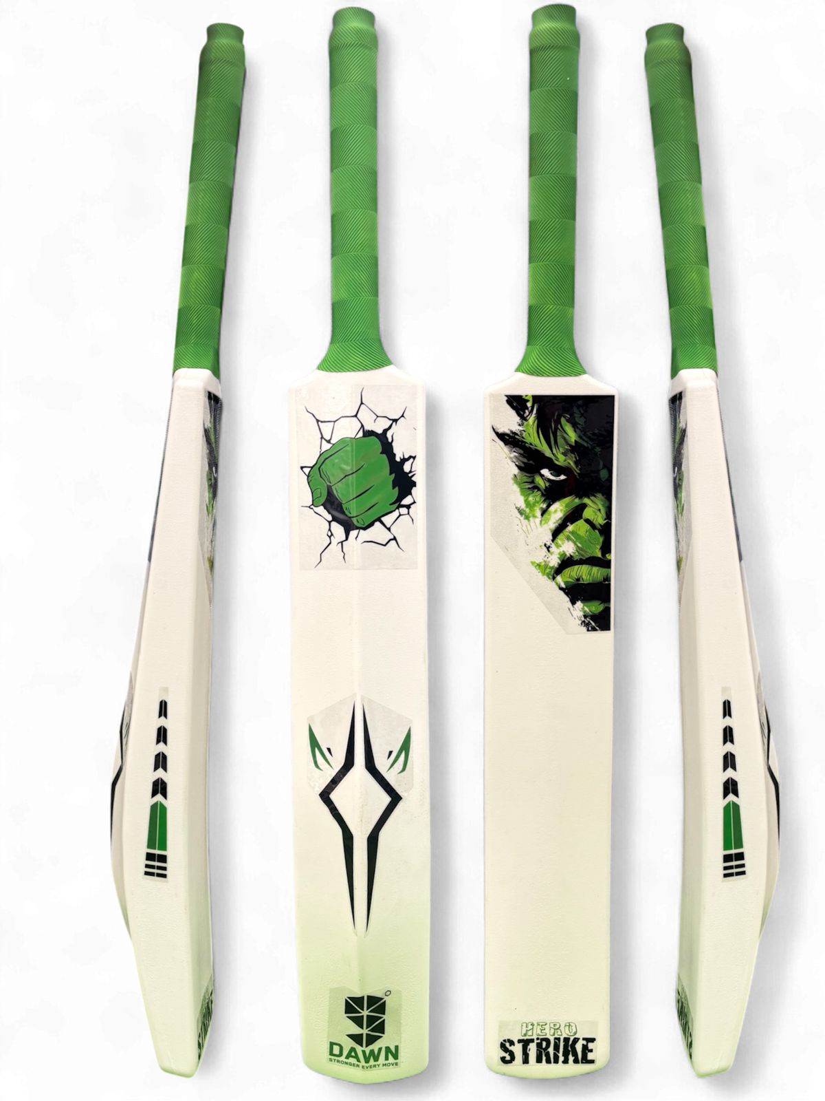 9° Dawn Hero Strike Hulk Turf Cricket Bat for Adults