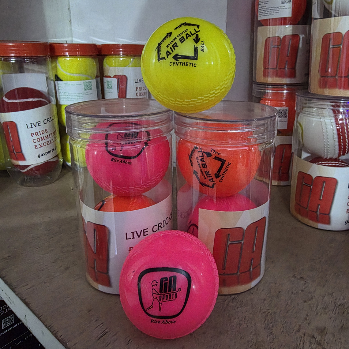 GA Cricket Wind Ball | Air Ball | Multicolor