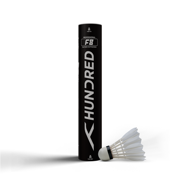 HUNDRED F8 Feather Shuttlecock Box Speed 76 (Pack of 10 shuttles)